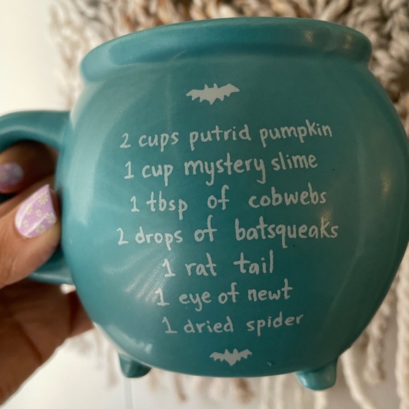 Rae Dunn Witch’s Brew Blue Cauldron Halloween Mug NEW - Picture 5 of 5